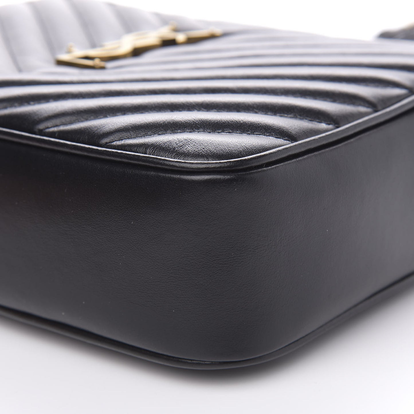 Calfskin Matelasse Monogram Lou Camera Bag Black