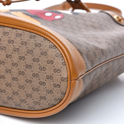 Gucci X DISNEY Mini Vintage GG Supreme Monogram Bucket Bag Beige Vintage Sun Oil 8 of 11