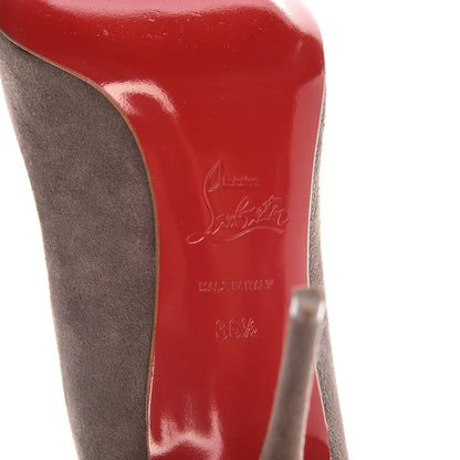 Christian Louboutin Veau Velours Pigalle Follies 100 Pumps 36.5 Lichen 6 of 7