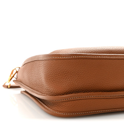 Hermes Taurillon Clemence Evelyne III PM Gold 8 of 9