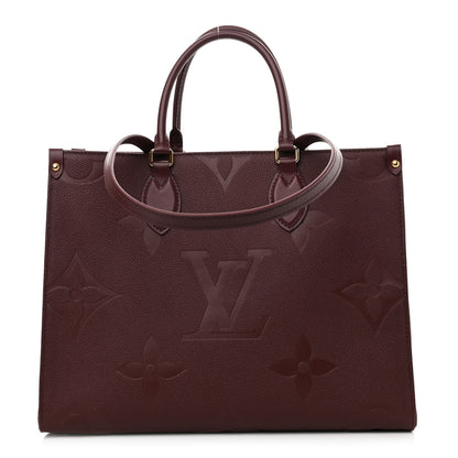 Louis Vuitton Empreinte Monogram Giant Onthego MM Wine 1 of 9