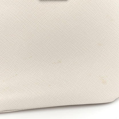 Prada Saffiano Small Galleria Double Zip Tote Talco 12 of 18