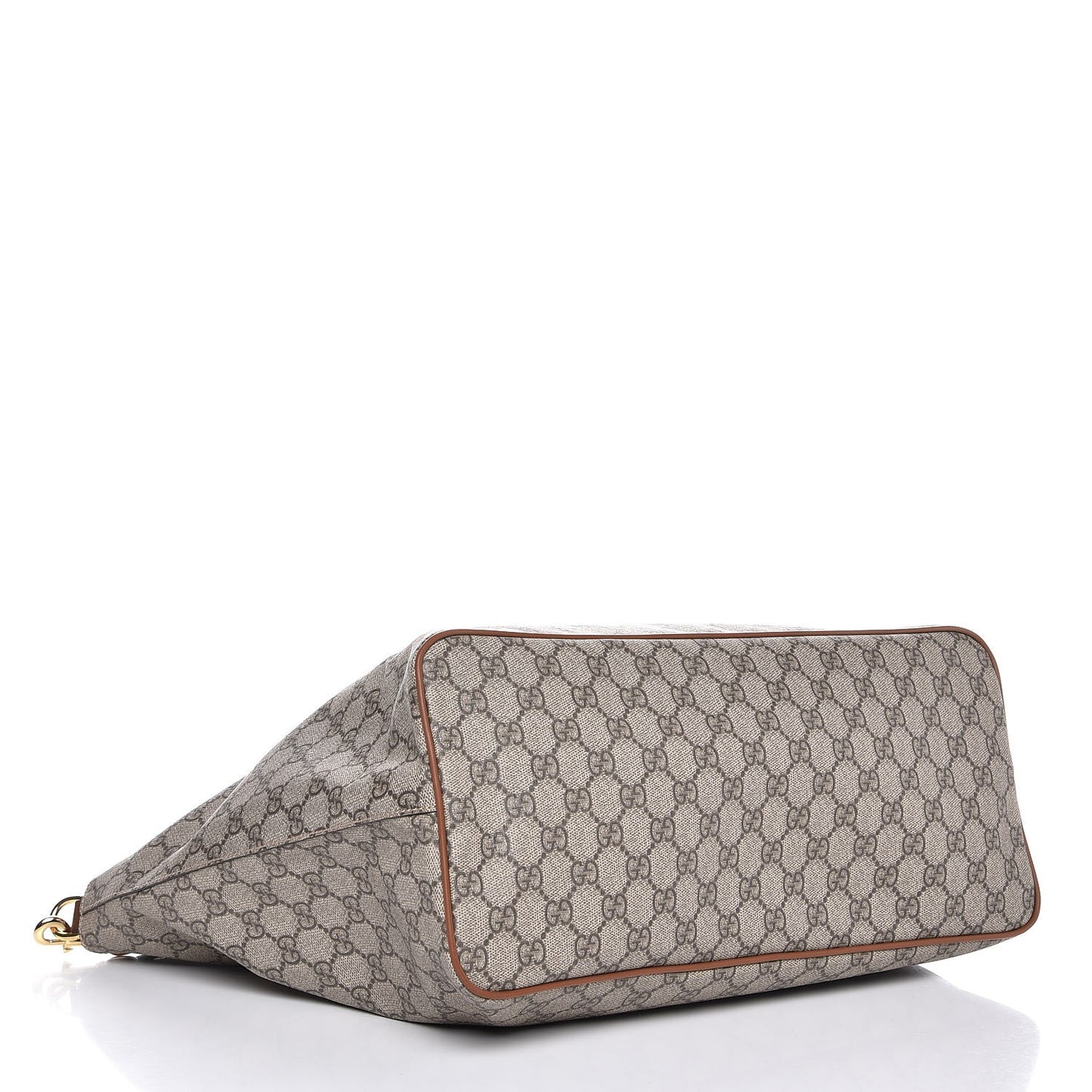 Soft GG Supreme Monogram Medium Crossbody Tote Beige Cuir