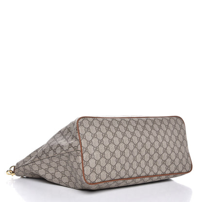 Gucci Soft GG Supreme Monogram Medium Crossbody Tote Beige Cuir 4 of 7