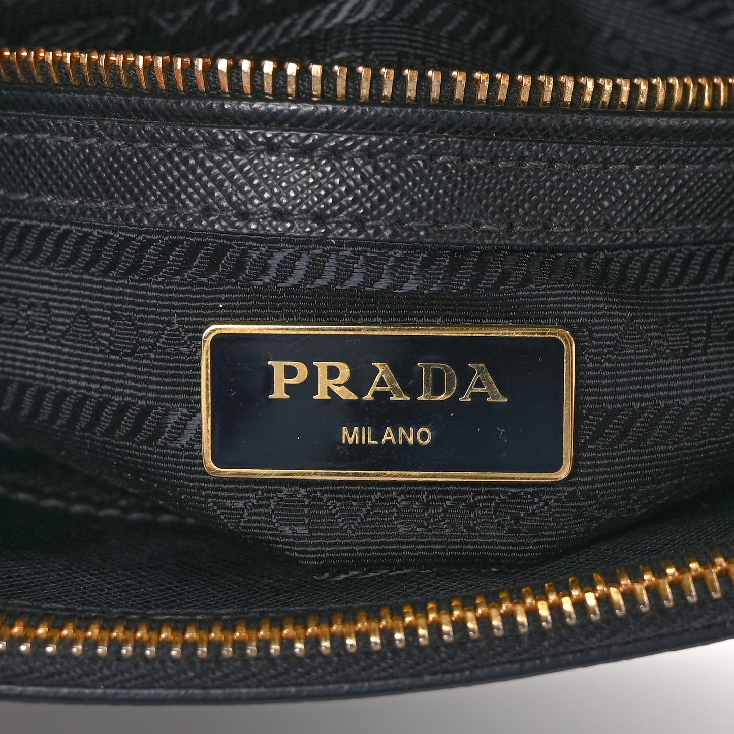 Saffiano Lux Mini Galleria Double Zip Tote Black