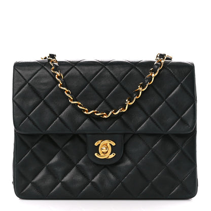 Chanel Lambskin Quilted Mini Square Flap Bag Black 1 of 12