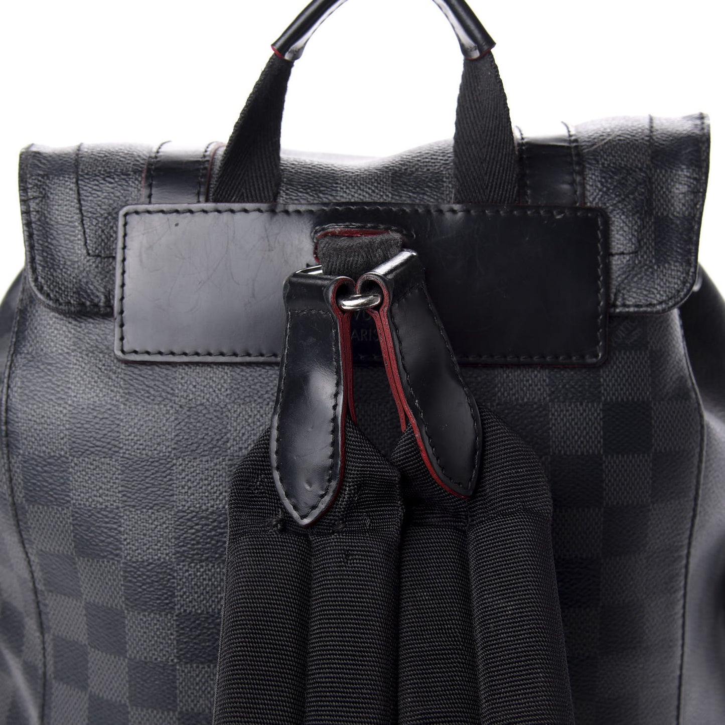 Damier Graphite Christopher PM Red