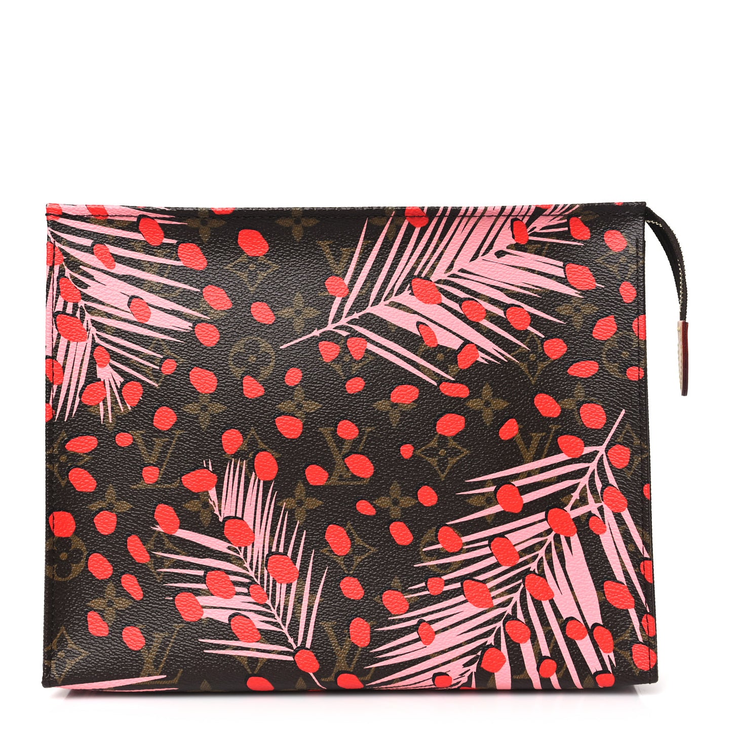 Monogram Jungle Dots Toiletry Pouch 26 Sugar Pink Poppy