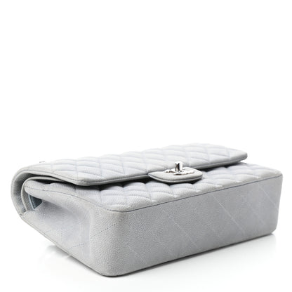 Chanel Iridescent Caviar Quilted Medium Double Flap Grey 4 of 9