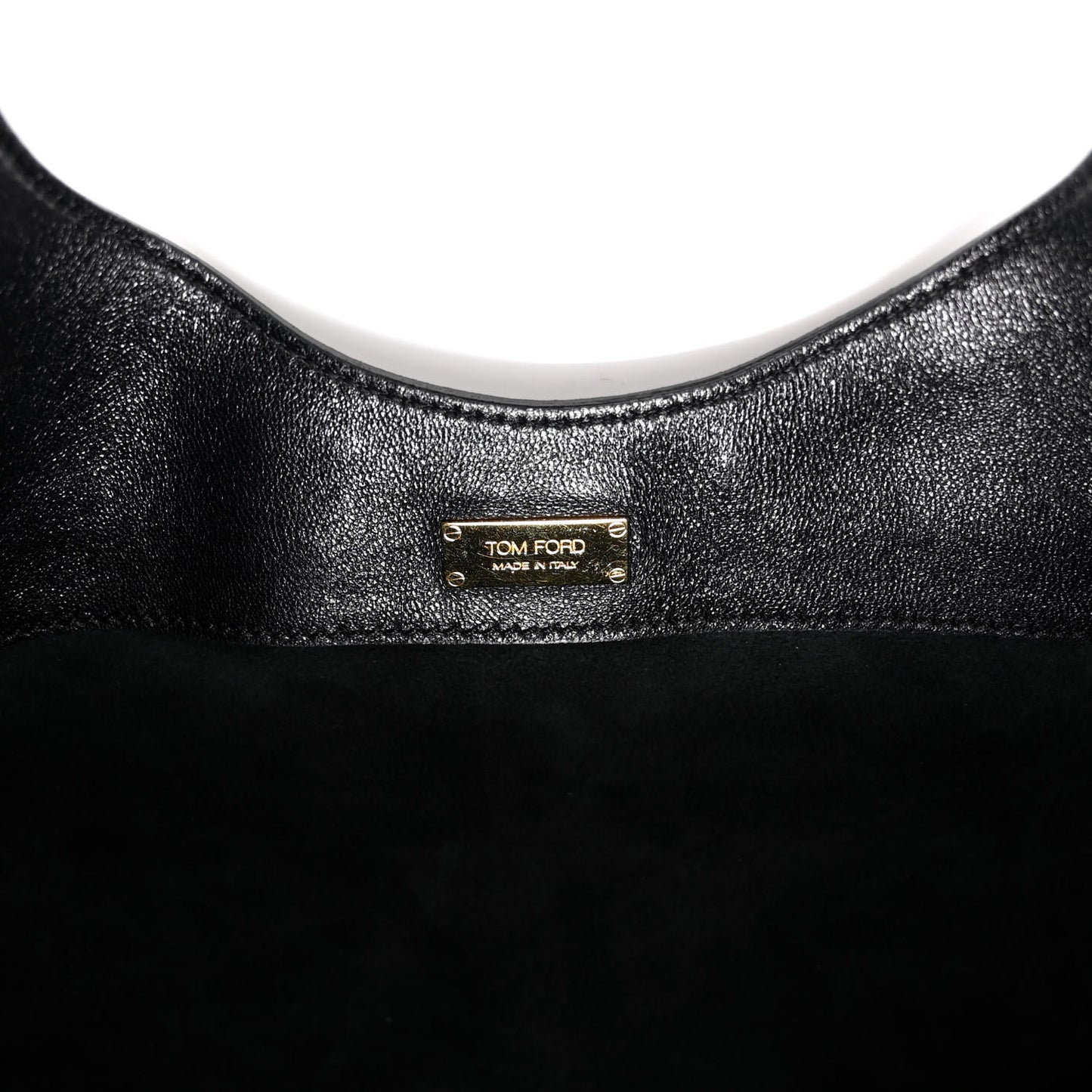 Ramskin Large Alix Padlock Zip Shoulder Bag Black