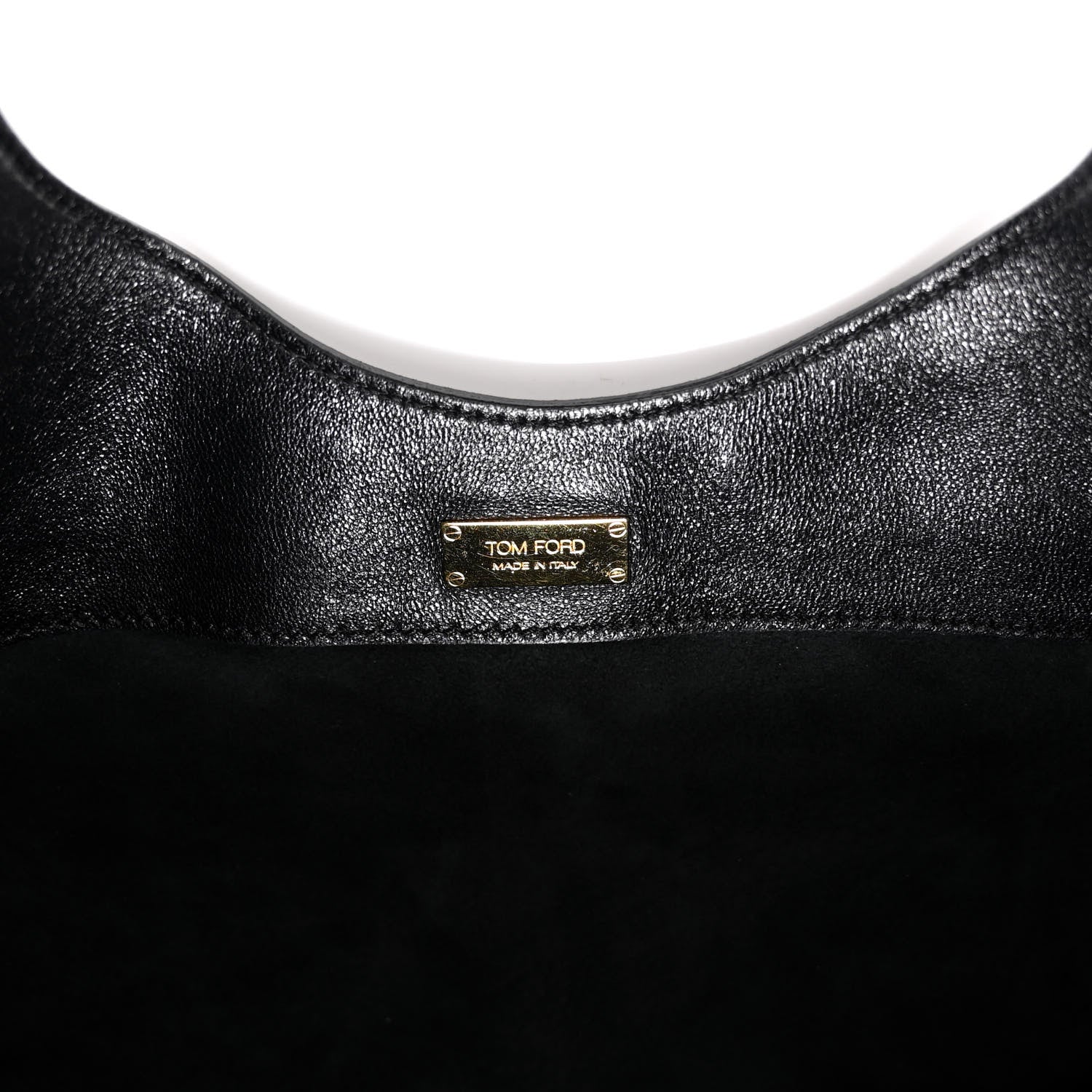 Tom Ford Ramskin Large Alix Padlock Zip Shoulder Bag Black 7 of 9