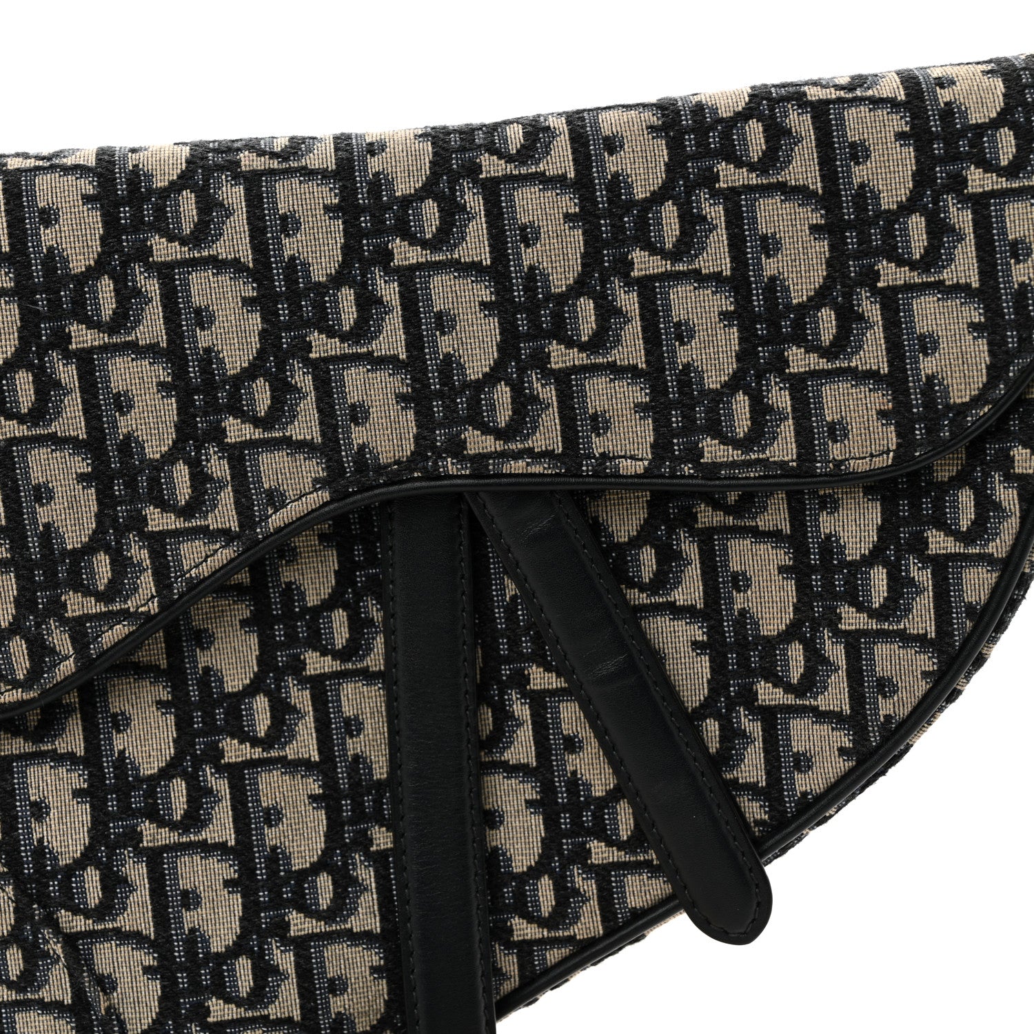 Christian Dior Oblique Saddle Bag Blue 8 of 11