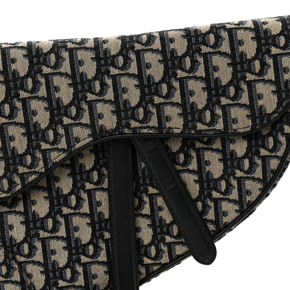 Christian Dior Oblique Saddle Bag Blue 8 of 11