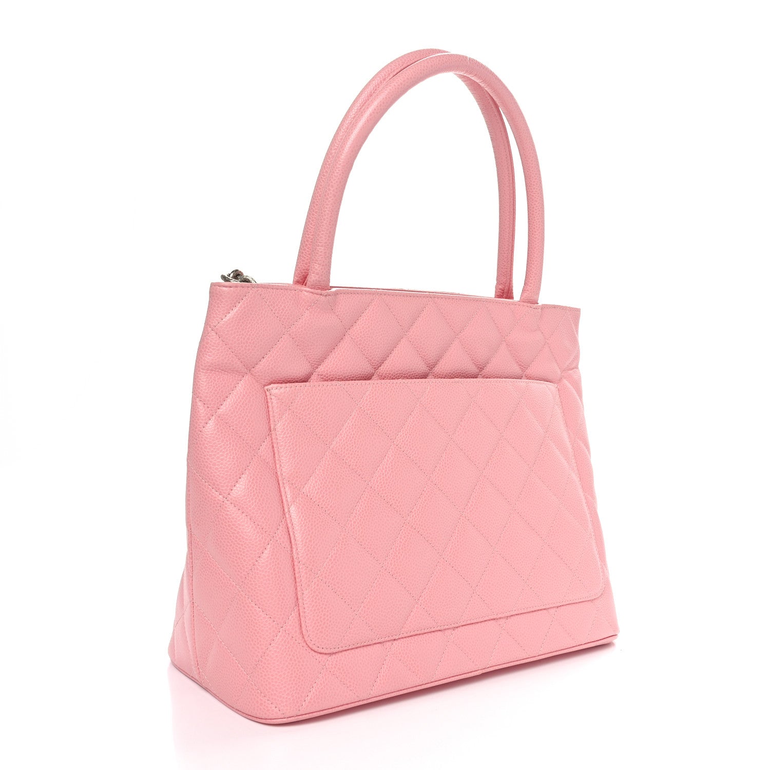 Chanel Caviar Medallion CC Tote Light Pink 2 of 10