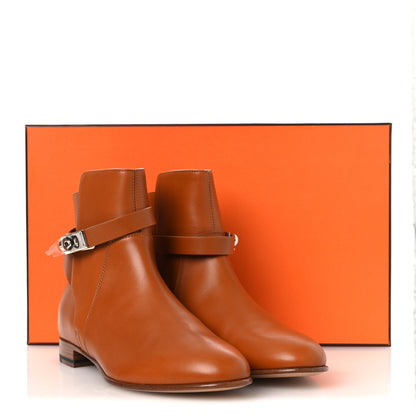 Hermes Calfskin Neo Low Boots 38 Natural 12 of 12