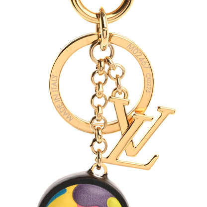 Louis Vuitton LV x TM Cowhide Monogram Superflat Panda Key Ring Bag Charm Multicolor 4 of 4