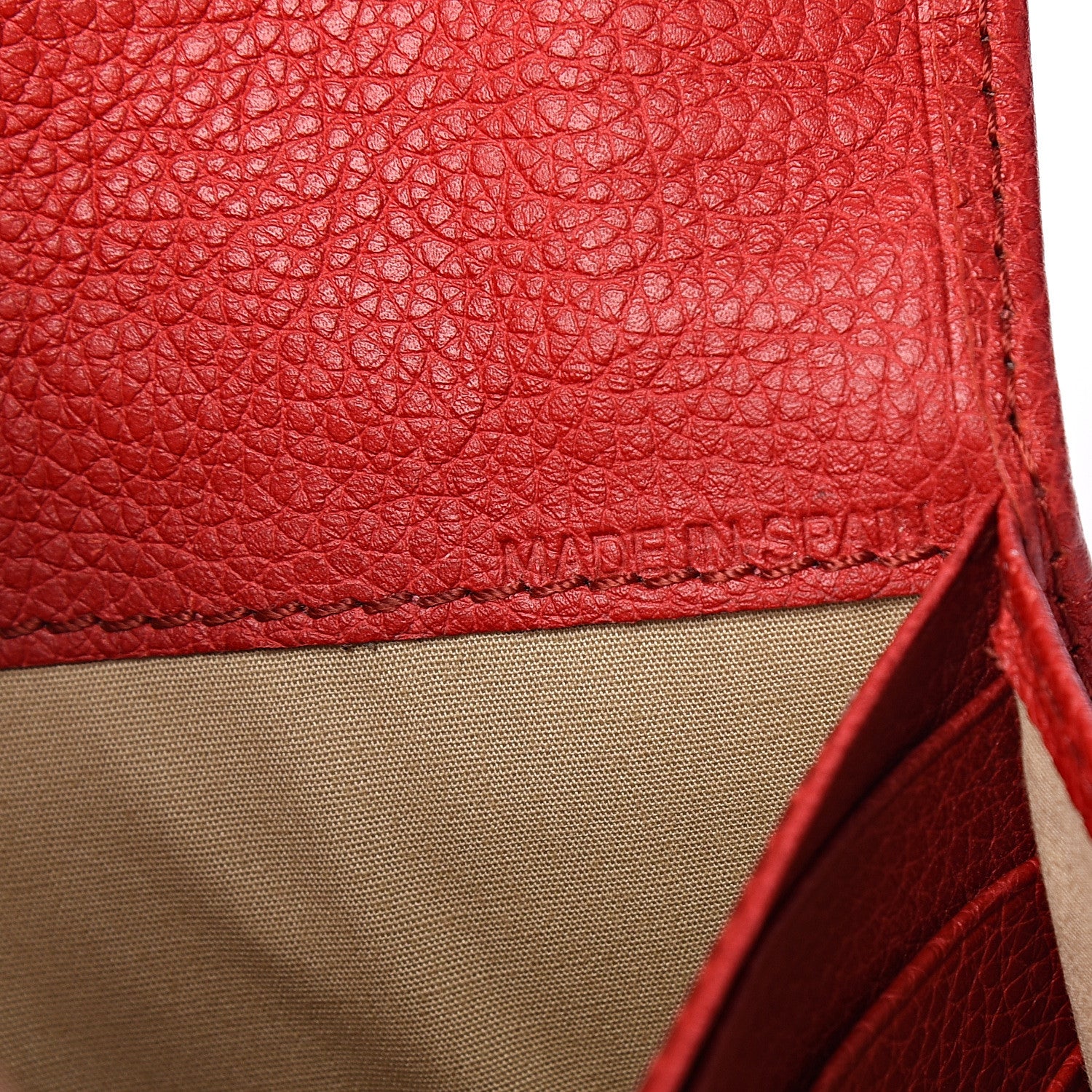 Chloe Grained Calfskin Paraty Continental Wallet Red 7 of 7