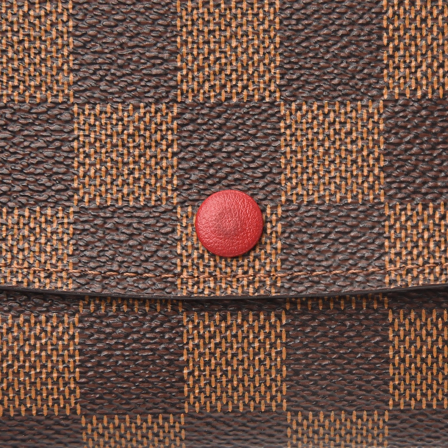 Louis Vuitton Damier Ebene Emilie Wallet Red 7 of 7