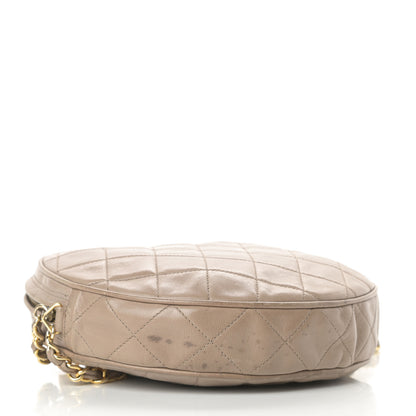 Chanel Lambskin Quilted Round Tassel Crossbody Bag Beige 6 of 15