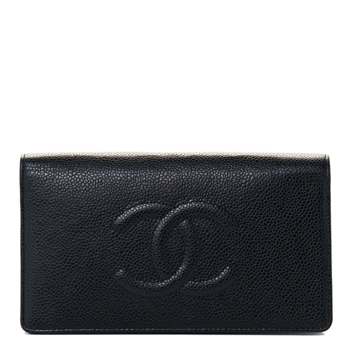 Chanel Caviar Timeless CC Yen Wallet Black 1 of 11