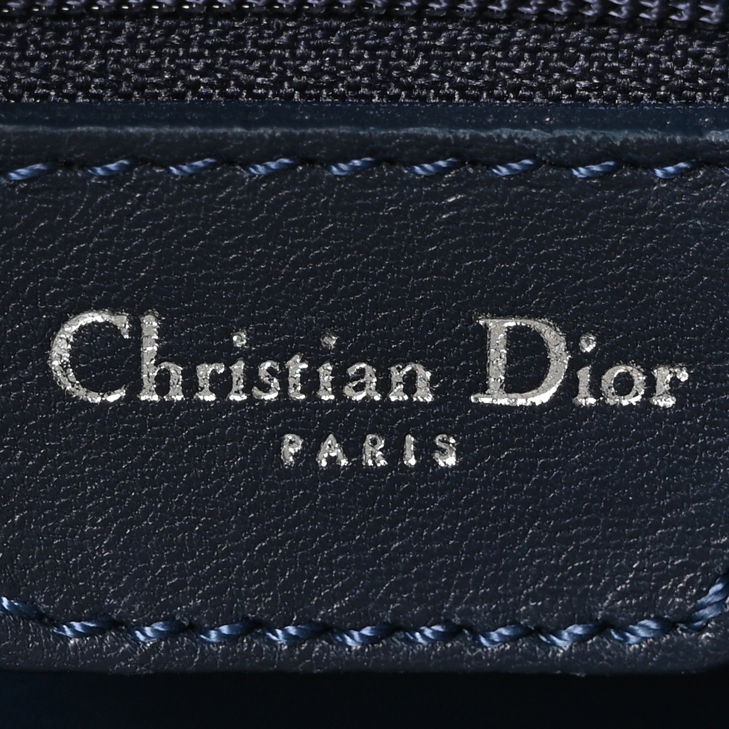 Christian Dior Denim Monogram Charms Shoulder Bag Blue 1766372