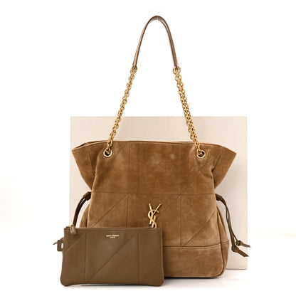 Saint Laurent Suede Small Jamie Shopping Tote Golden Leaf 12 of 12