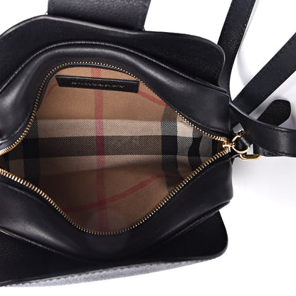 Burberry Soft Grain Calfskin Small Buckle Zip Bag Black 5 of 14