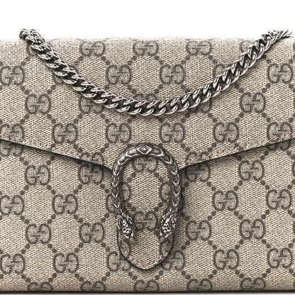 Gucci GG Supreme Monogram Mini Dionysus Chain Wallet Beige Black 8 of 10