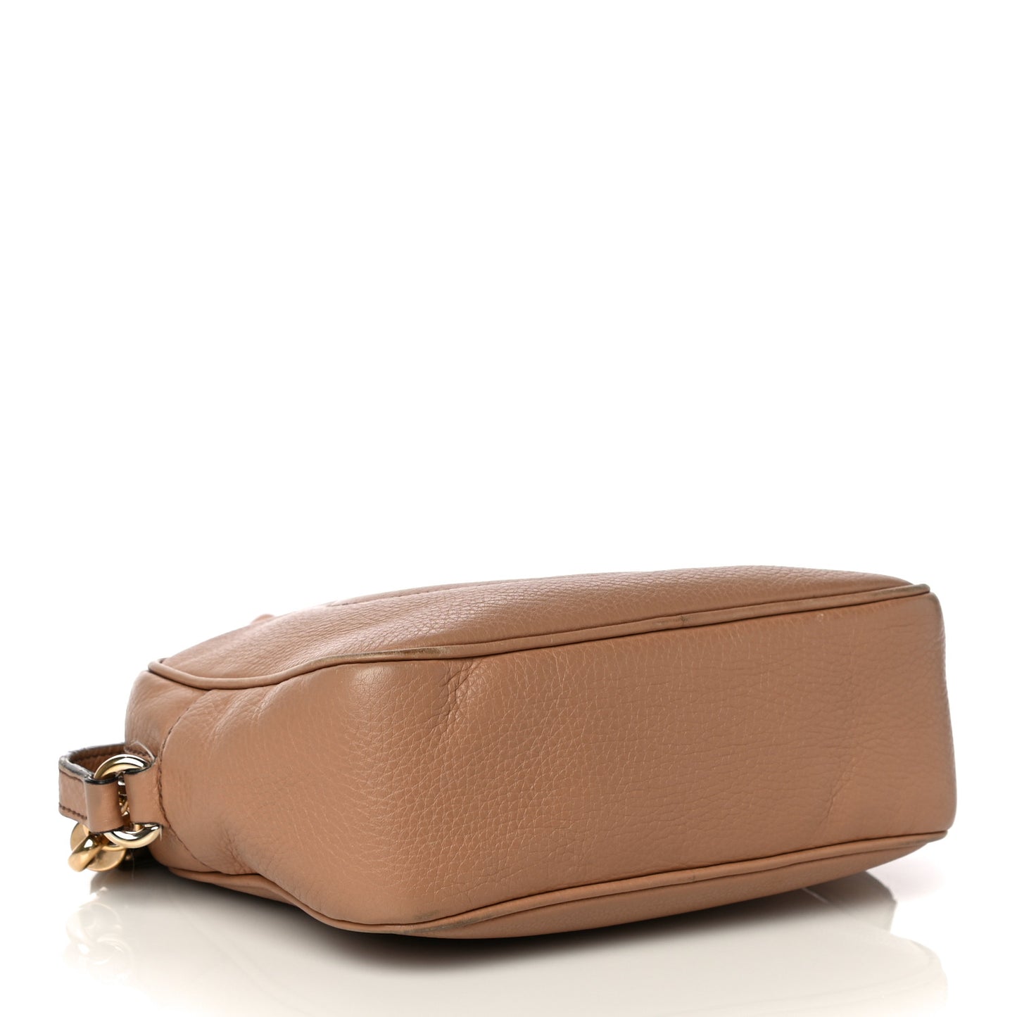 Pebbled Calfskin Small Soho Disco Bag Camelia