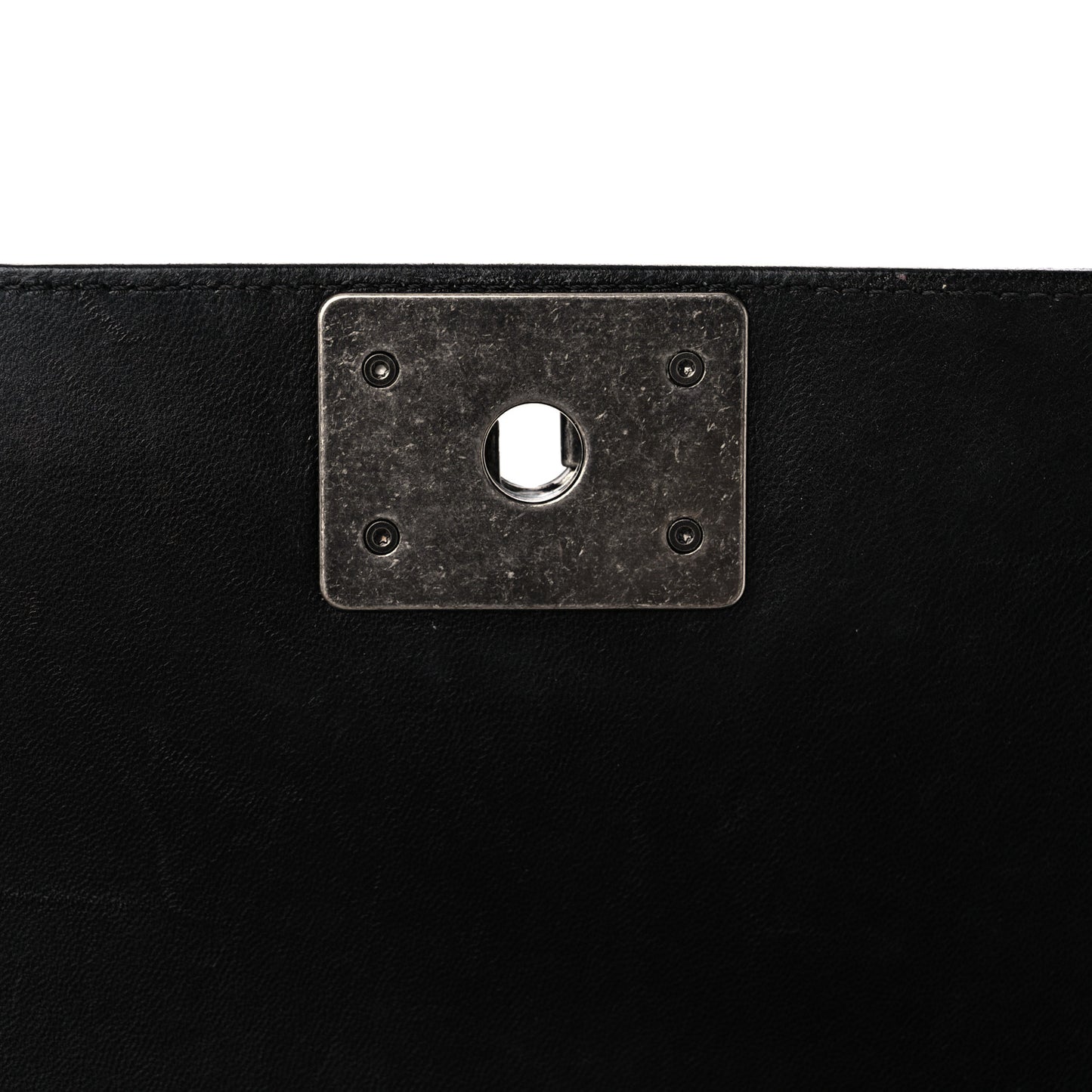 Lambskin Quilted Medium Boy Flap Black