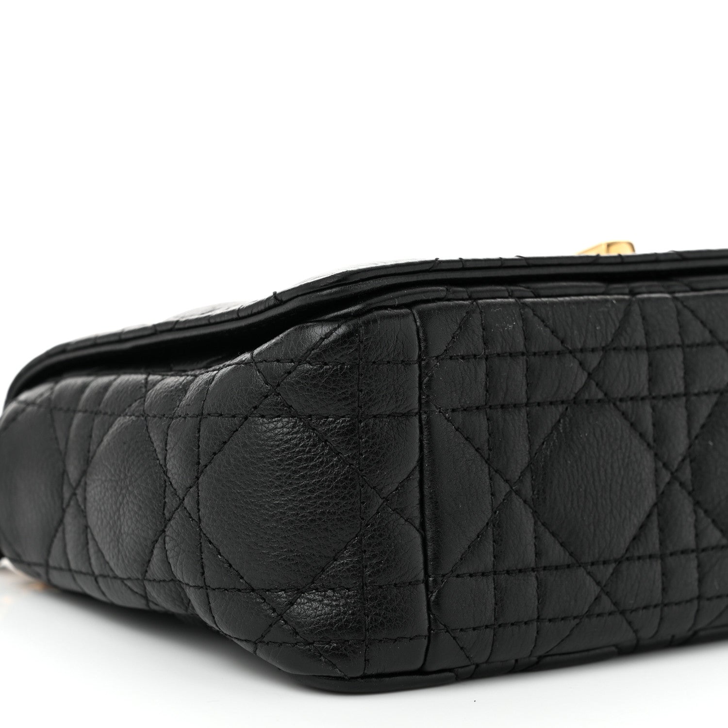 Christian Dior Calfskin Cannage Small Caro Bag Black 9 of 10