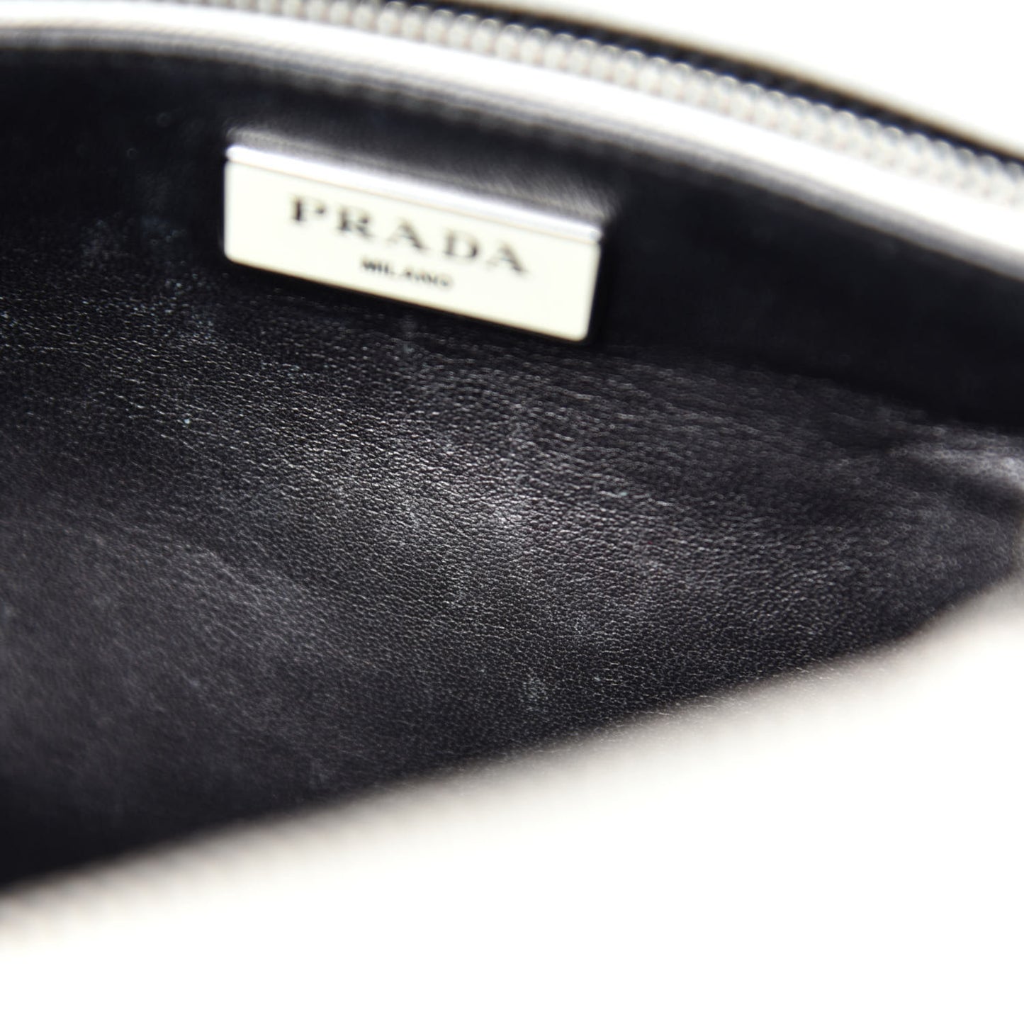 Saffiano Small Galleria Double Zip Tote Talco Black