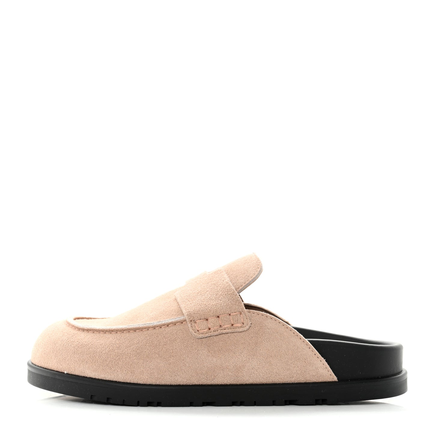 Suede Calfskin Go Mule 36 Beige Nude