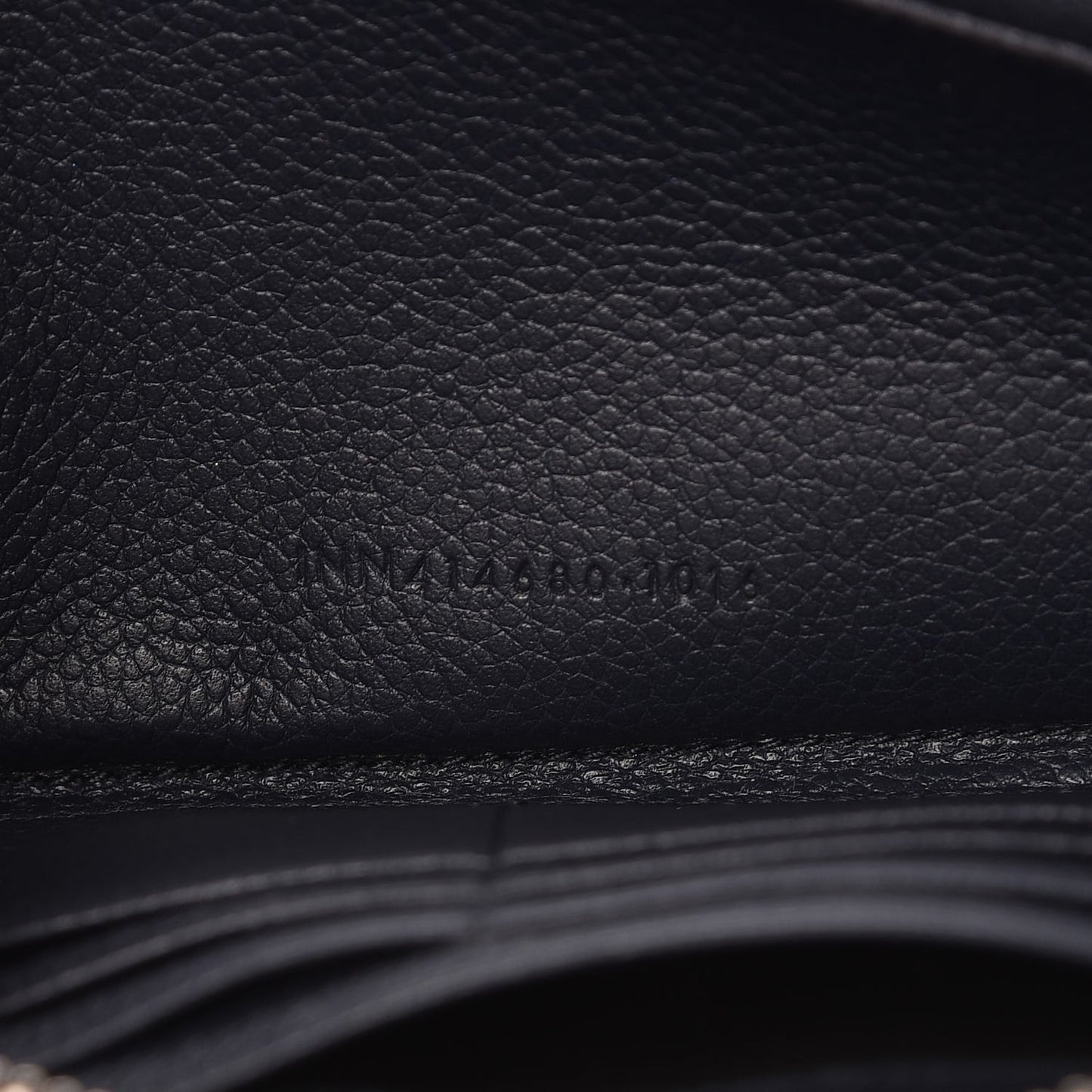 Grained Calfskin Rive Gauche Zip Around Wallet Deep Marine