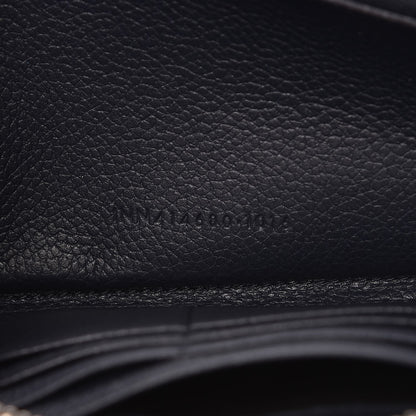 Saint Laurent Grained Calfskin Rive Gauche Zip Around Wallet Deep Marine 7 of 9
