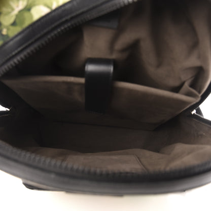 Gucci GG Supreme Monogram Blooms Medium Day Backpack Beige New Military Black 4 of 9