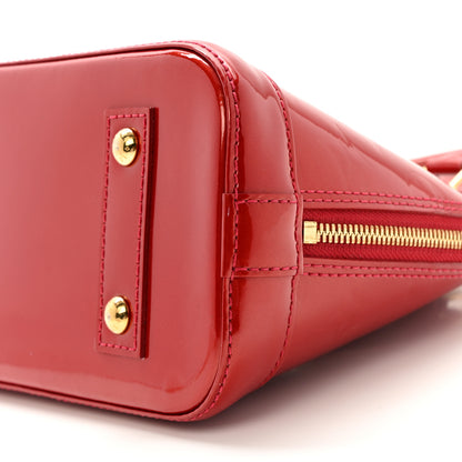 Louis Vuitton Vernis Alma BB Pomme D'Amour 9 of 11