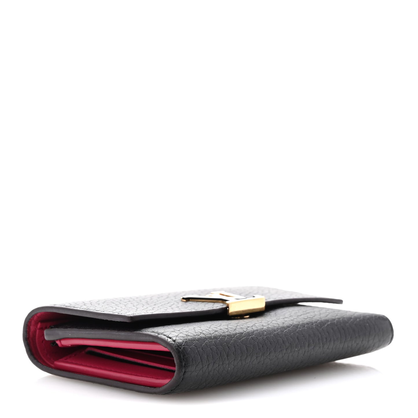 Taurillon Capucines Compact Wallet Black