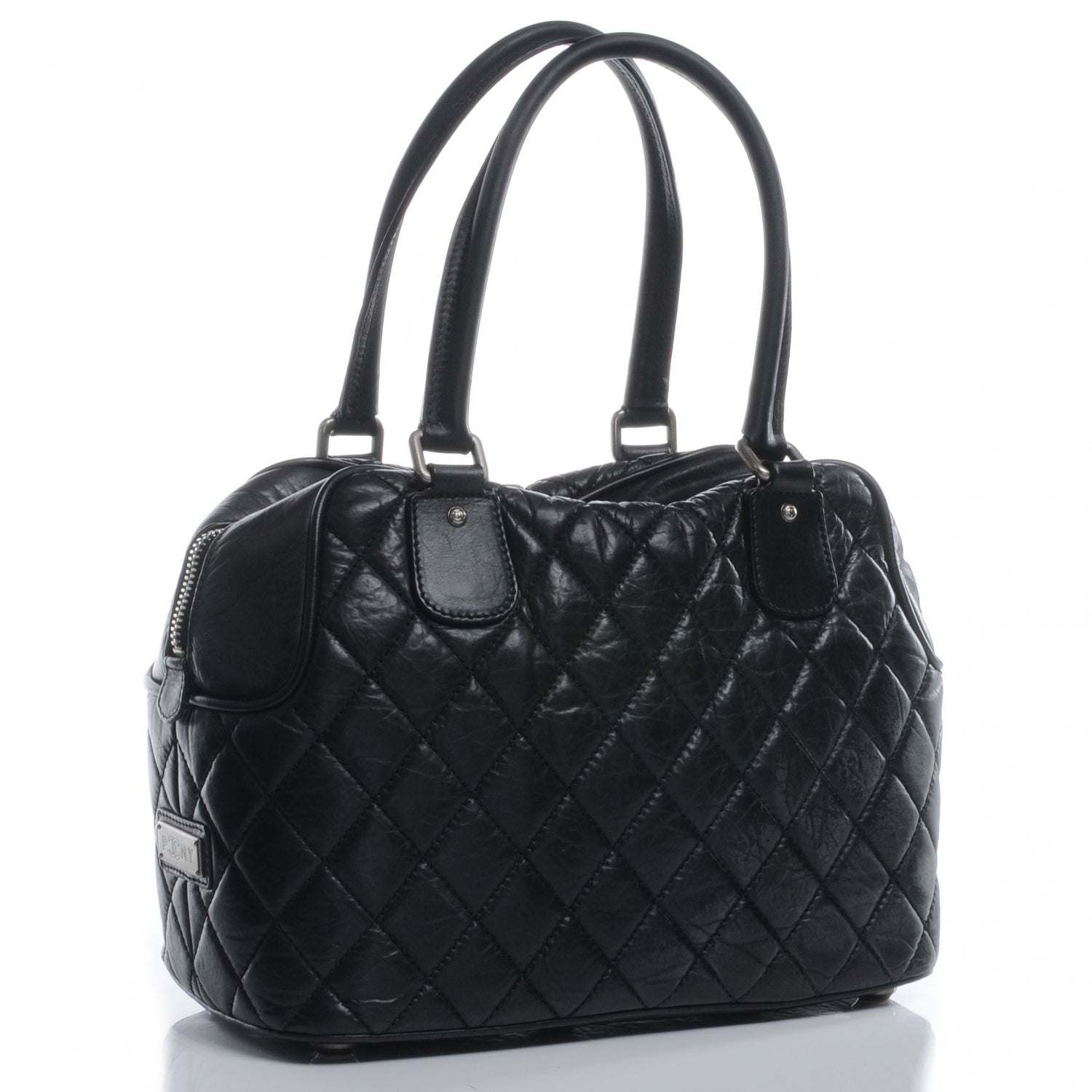 Chanel Distressed Lambskin Paris New York PNY Medium Travel Bag w Cover 3 of 8
