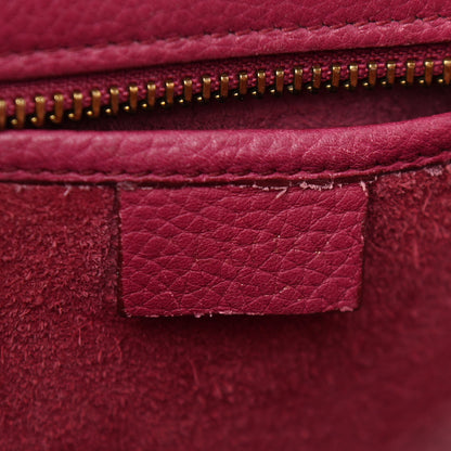 Celine Drummed Calfskin Nano Luggage Plum 6 of 12