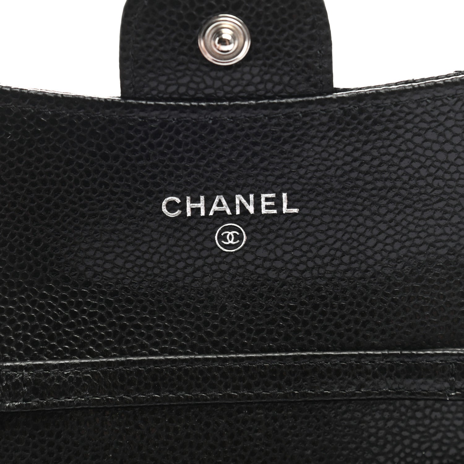 Chanel Caviar Quilted Flap Card Holder On Chain Black 6 of 7