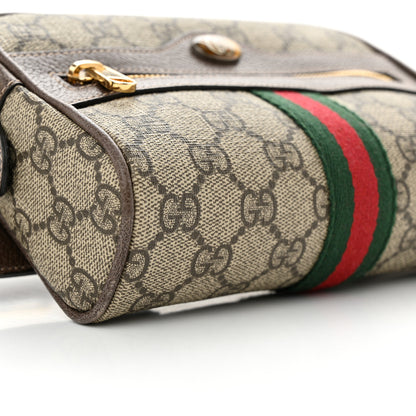 Gucci GG Supreme Monogram Web Small Ophidia Belt Bag 75 30 Dark Brown 9 of 10
