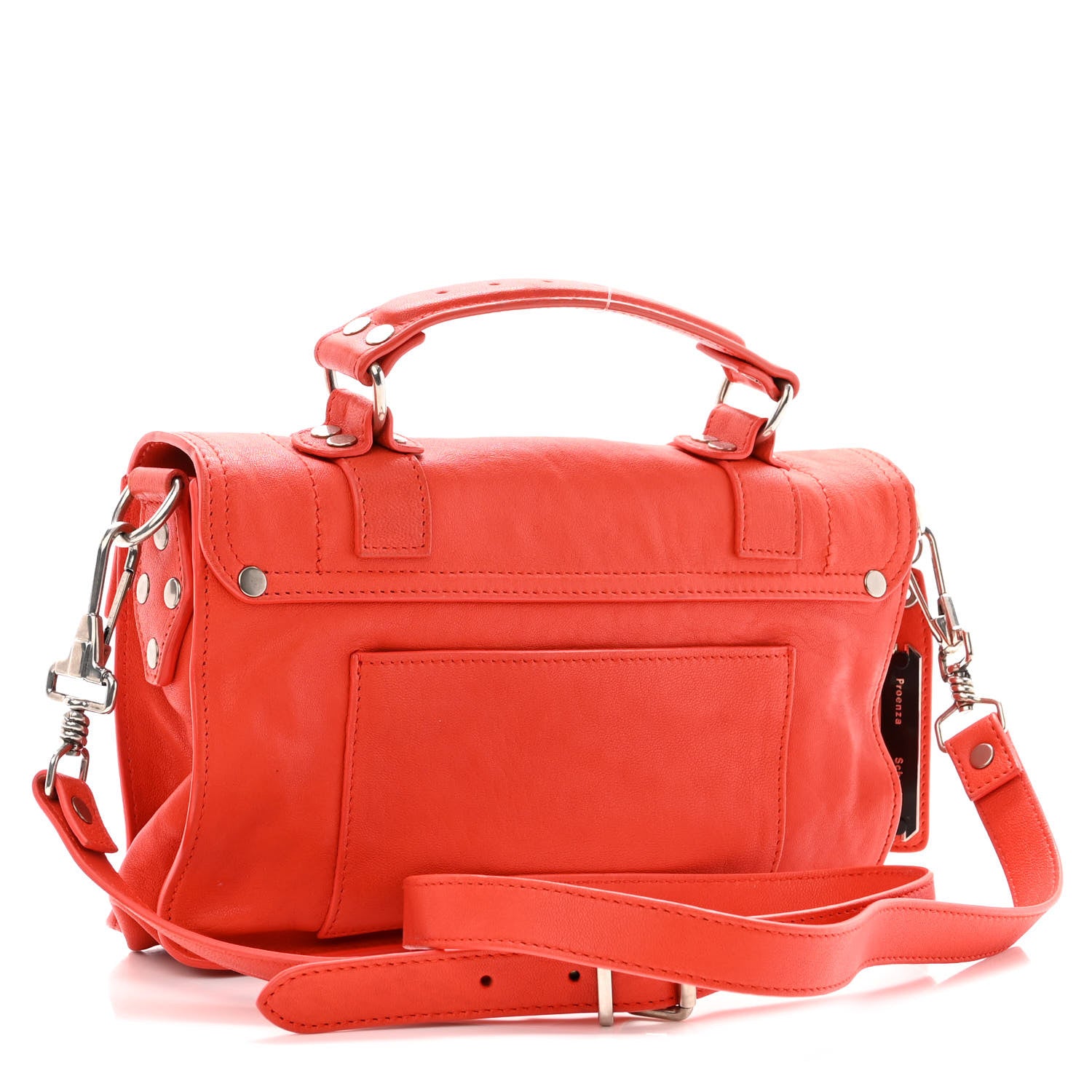 Proenza Schouler Lambskin Tiny PS1 Satchel Orange Pepper 3 of 9