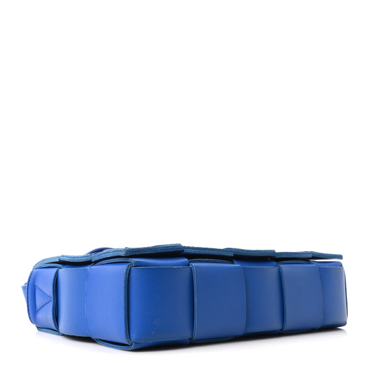 Bottega Veneta Lambskin Maxi Intrecciato Cassette Crossbody Bag Cobalt 4 of 10