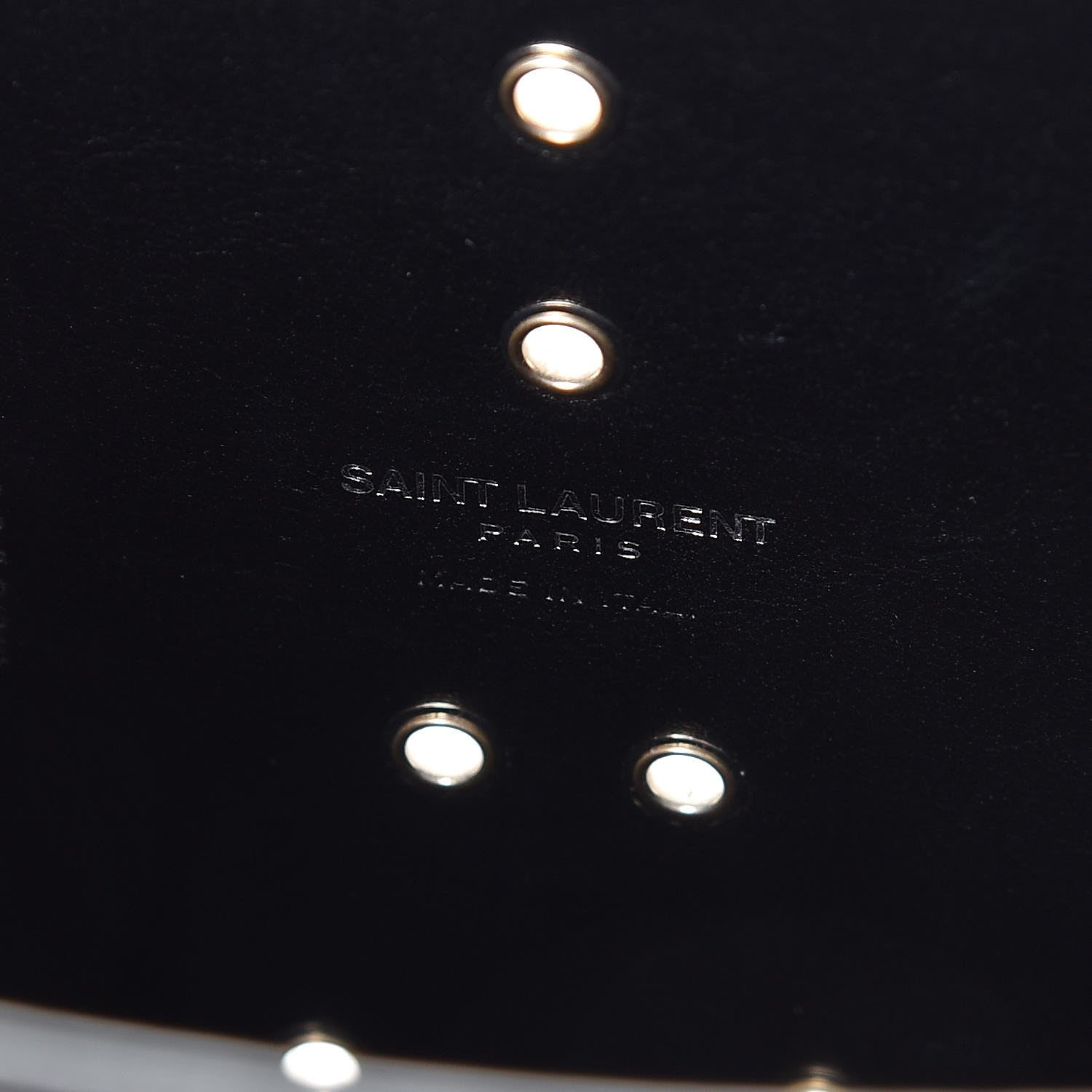 Saint Laurent Calfskin Perforated Bandana Studded Small Sac De Jour Black 8 of 16