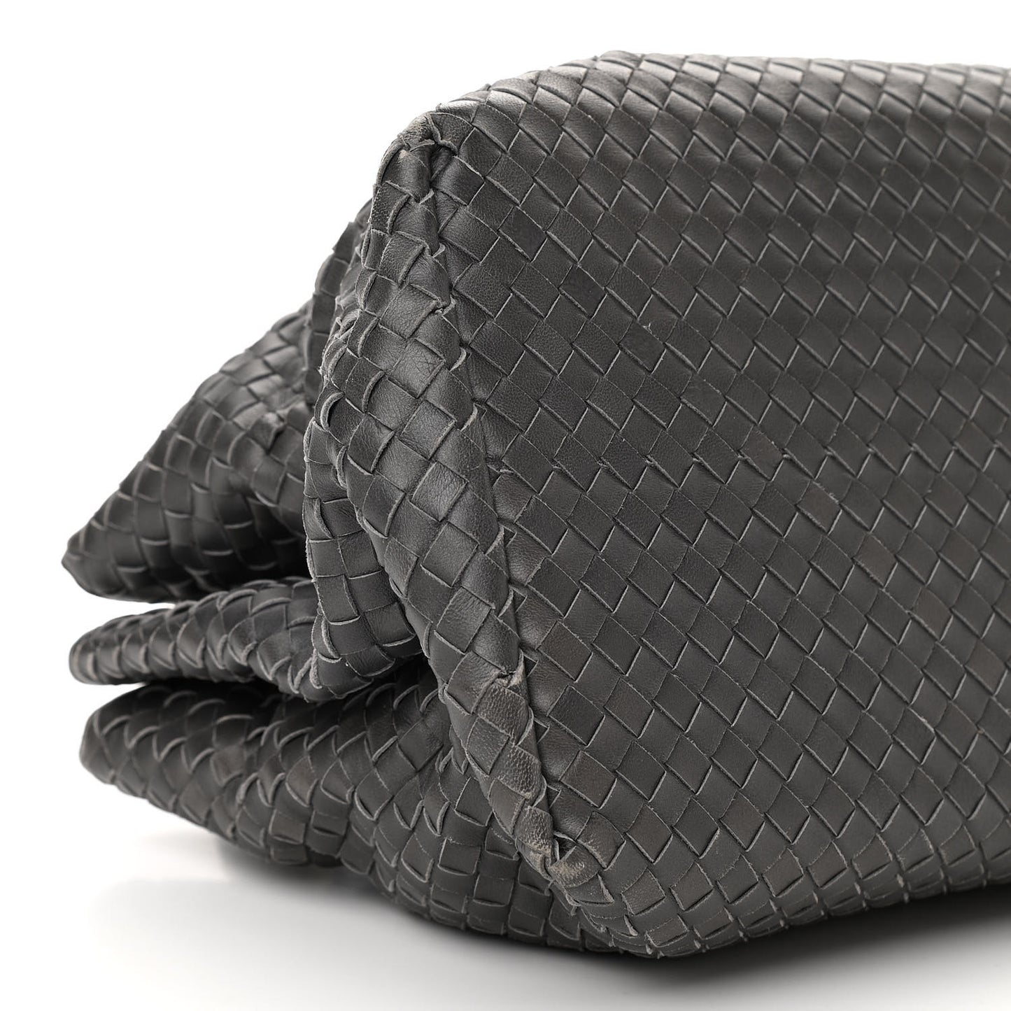 Nappa Intrecciato Medium Roma Tote Ferro Gray