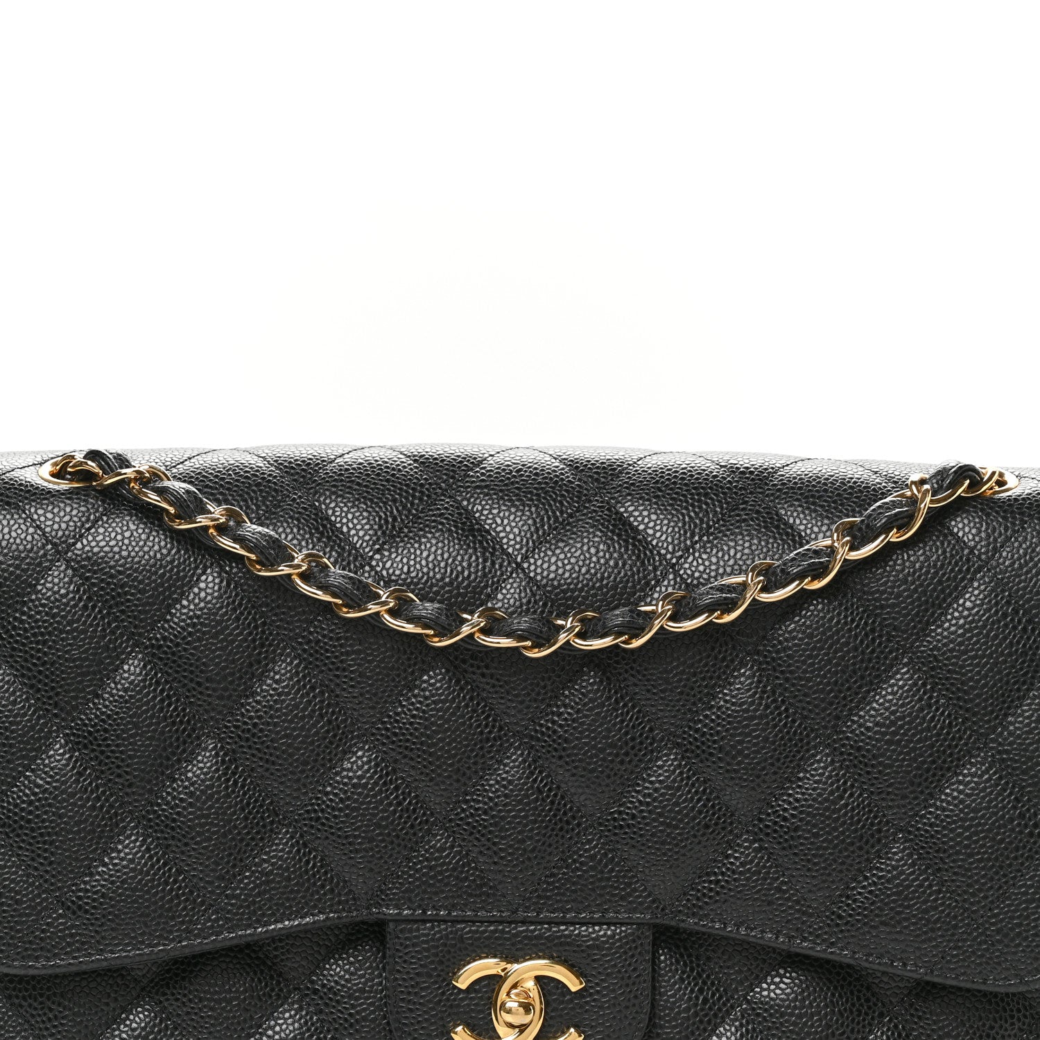 Chanel Caviar Quilted Jumbo Double Flap Black 8 of 12