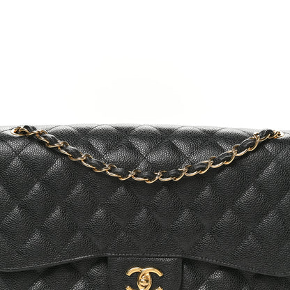 Chanel Caviar Quilted Jumbo Double Flap Black 8 of 12