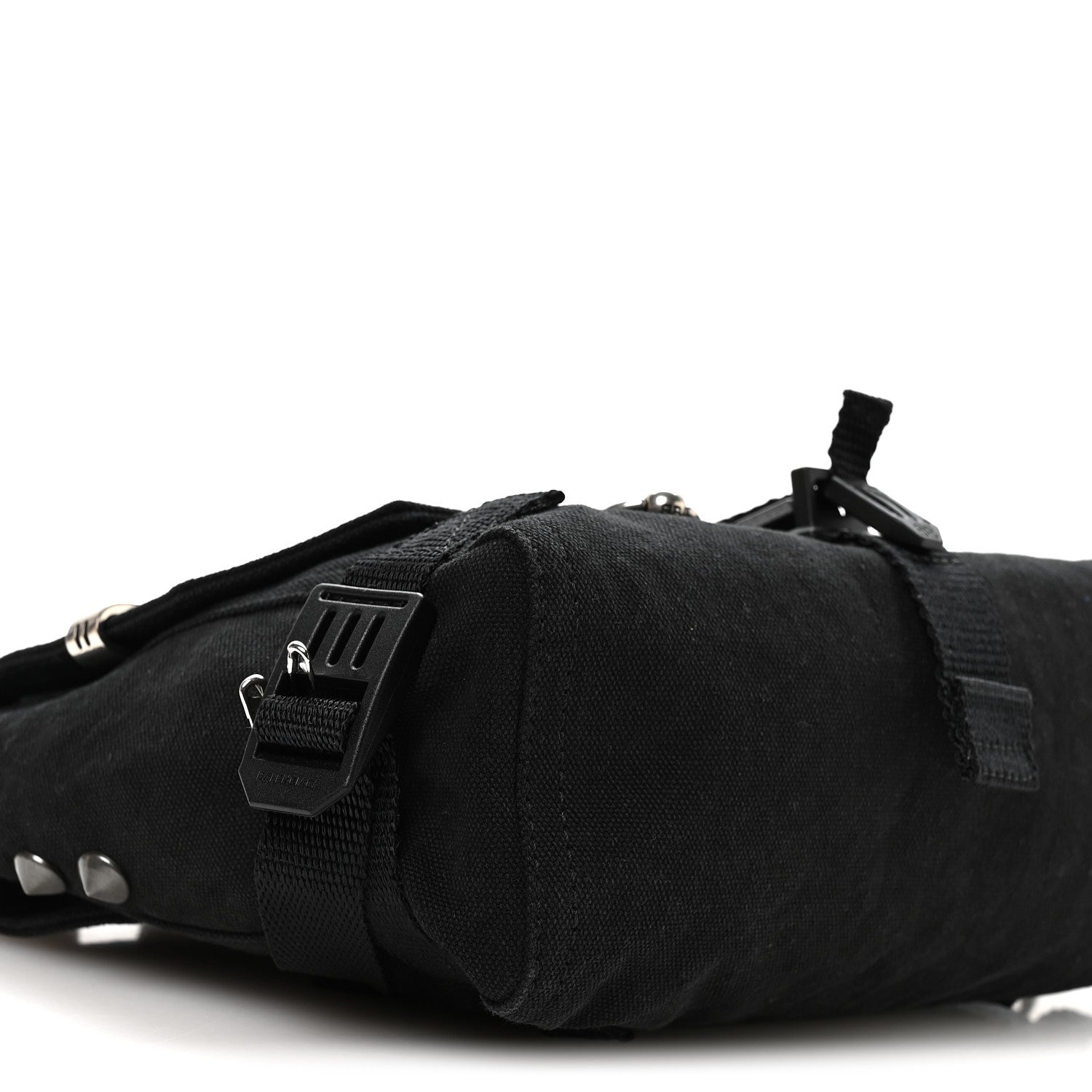 Balenciaga Canvas Pierced Army Messenger Bag Black 1878845