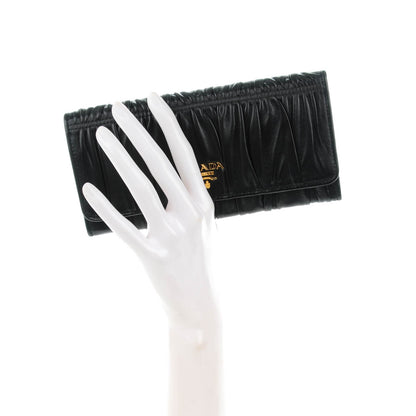 Prada Nappa Gaufre Continental Wallet Nero Black 2 of 8
